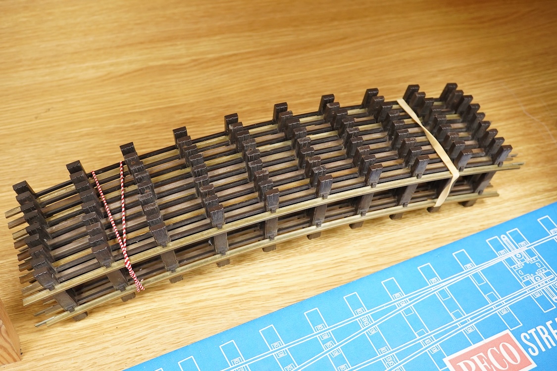 Four boxed Bassett-Lowke by Corgi 0 gauge railway freight wagons; a BR 20-ton brake van, together with two Southern Railways open wagons and a ventilated box van, together with a boxed Tenmille Products kit for a Talylly